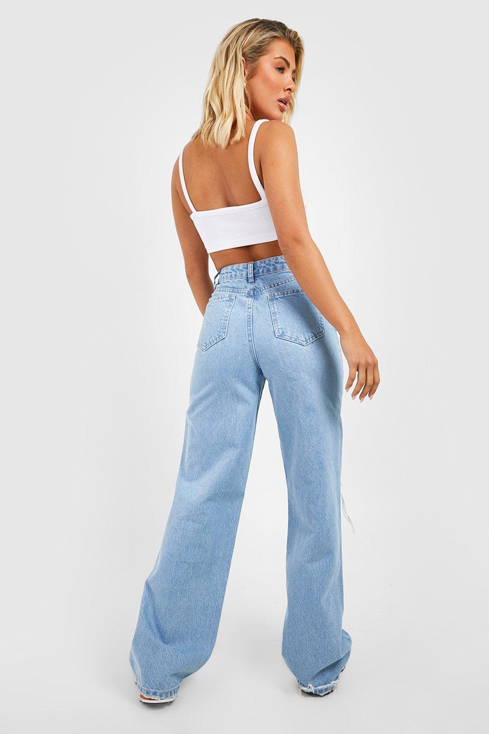 Missguided wide shop leg jeans